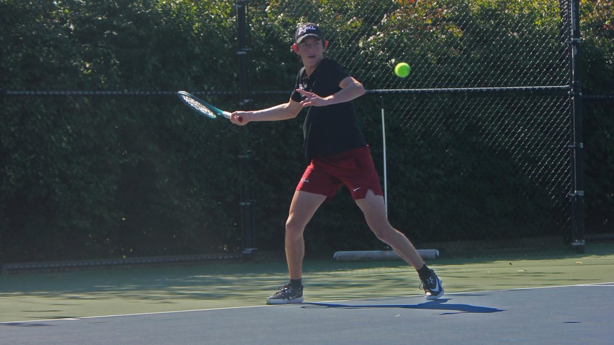 Junior Ernesto Ruy makes program history with doubles partner junior Othman Bezzaz.
PHOTO COURTESY OF ANDREW GAYLORD