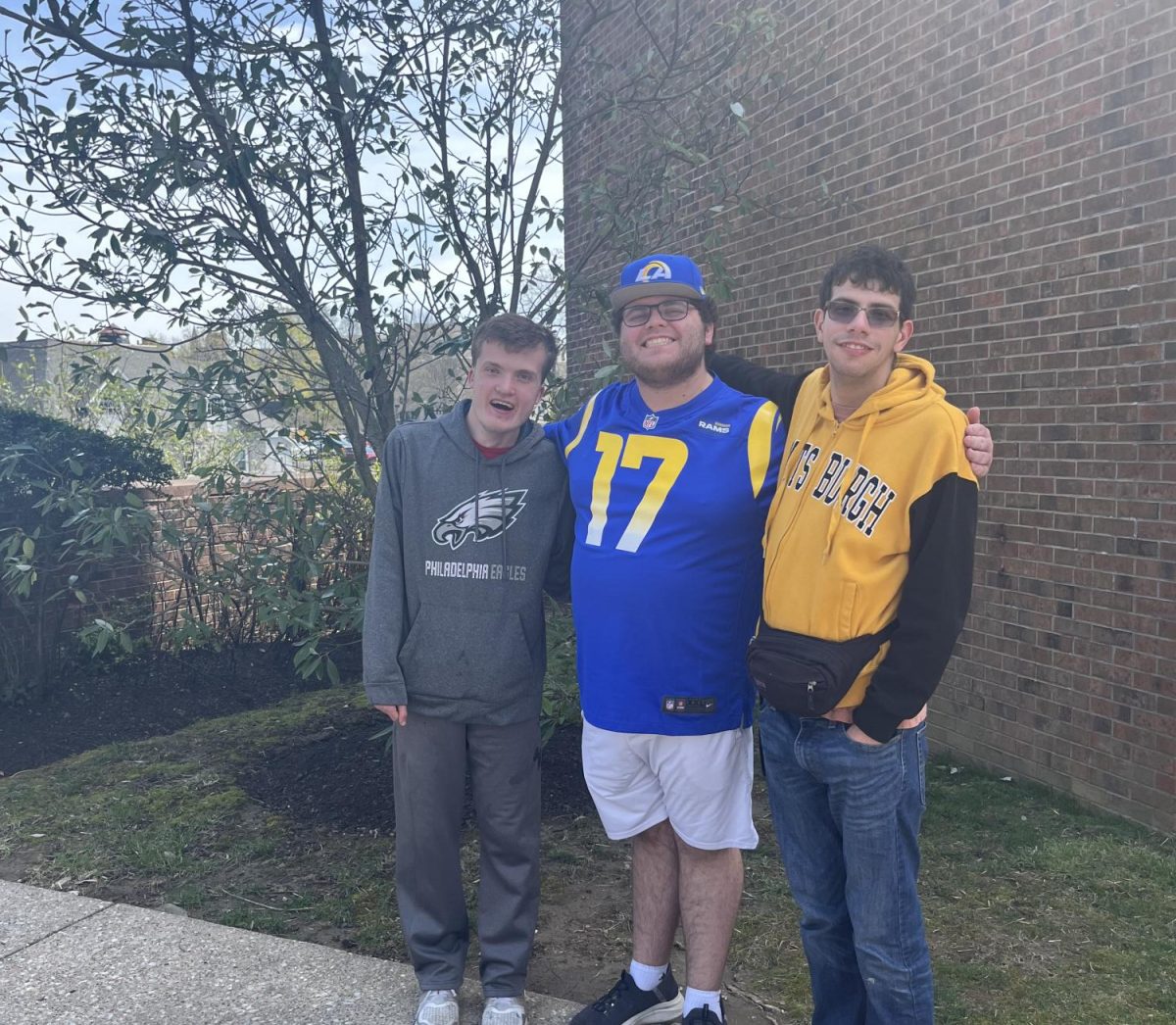 Cole Kenworthy ’26 (left), Shaun Sullivan ’26 (center) and Marcelo Delgado ’26 (right) are the first group of students in the PACE program to graduate. PHOTO COURTESY OF PACE PROGRAM
