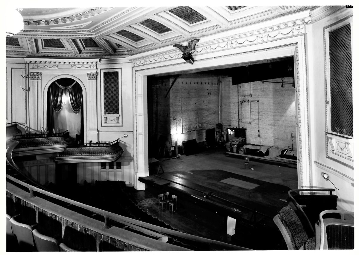 The Walnut Street Theatre stage in 1969. PHOTO: JACK E. BOUCHER
