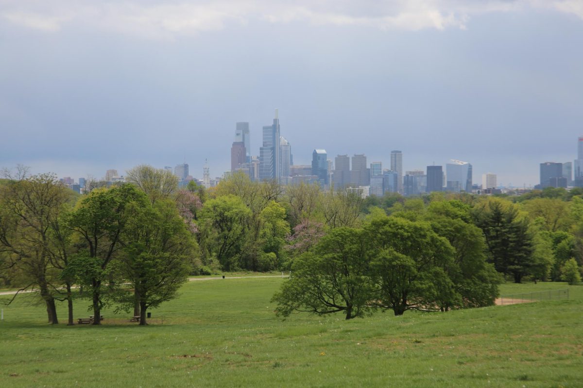 Belmont Plateau in Fairmount Park, the site of the first Earth Day rally in Philadelphia, 56 years later. PHOTO: ZACH PODOLNICK ’26/THE HAWK